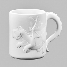 Ceramic Bisque Dragon Mug - Case of 6